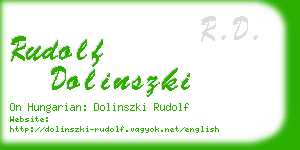 rudolf dolinszki business card